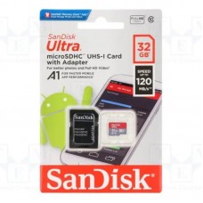 Micro SD SanDisk Ultra 32GB HC UHS-I Clase 10- 120MBs