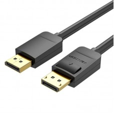Cable DisplayPort 1.2 4K Vention HACBG- DisplayPort Macho - DisplayPort Macho- 1.5m- Negro