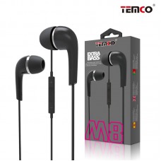 AURICULAR BOTON M8 NEGRO + MICROFONO