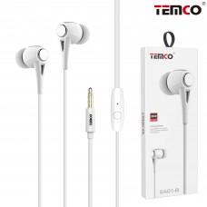 AURICULAR BOTON TEMCO EA01-B BLANCO