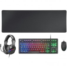 Pack Gaming Mars Gaming MCP-RGB3- Teclado RGB + Ratón Óptico + Alfombrilla XXL + Auriculares