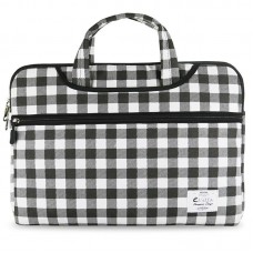 Funda E-vitta Chequered para Portátiles hasta 13.3 - Blanca- Negra