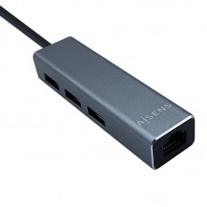 ADAPTADOR USB-C A RJ45 + 3 Puertos USB 3.0