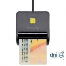 Lector de DNI Aisens ASCR-SN01-BK- USB 2.0- Negro Lector de DNI Aisens ASCR-SN01-BK- USB 2.0- Negro