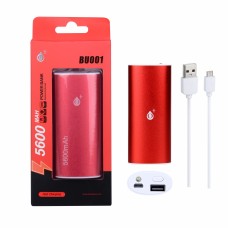 POWER BANK 5600mAh BU001 ROJO