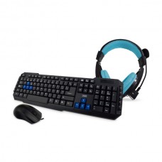 TECLADO + RATON + CASCOS 3GO