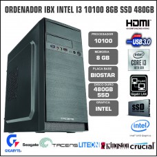 ORDENADOR IBX INTEL I3 10100 8GB SSD 480GB