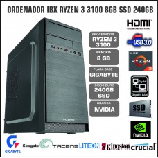ORDENADOR IBX RYZEN 3 3100 8GB SSD 240GB