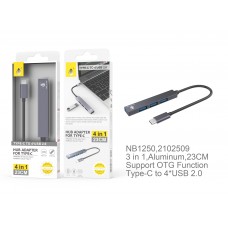 HUB USB-C 4 PUERTOS USB 2.0