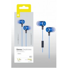 AURICULAR BOTON METAL P5151 AZUL