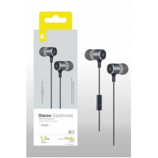 AURICULAR BOTON METAL P5151 GRIS