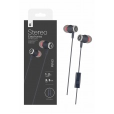 AURICULAR BOTON METAL P5163 GRIS + MICROFONO