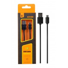 CABLE USB - MICRO USB 0,8 MT NEGRO