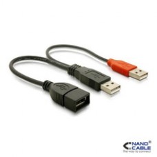CABLE USB 2.0+ALIMENTACION