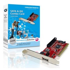Conceptronic SATA + e-SATA & IDE Combo Card - Tarjeta interna