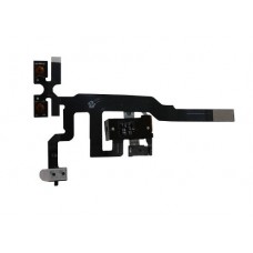 Flex con conector jack audio + control volumen iphone 4s negro