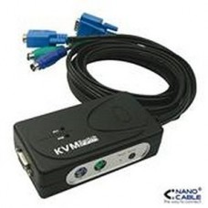 KVM SWITCH PS2 1U-2PC + CABLES