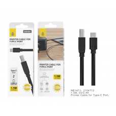 CABLE USB-C A IMPRESORA 3MT