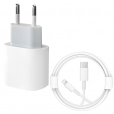 CARGADOR RAPIDO USB-C 25W PD + CABLE IPHONE