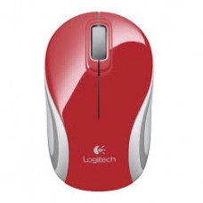 RATON INALAMBRICO LOGITECH MINI M187 ROJO