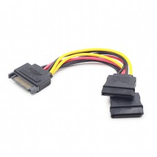 CABLE DERIVACION SATA MACHO A 2 SATA HEMBRA