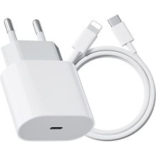 CARGADOR RAPIDO USB-C 20W + CABLE IPHONE USB-C